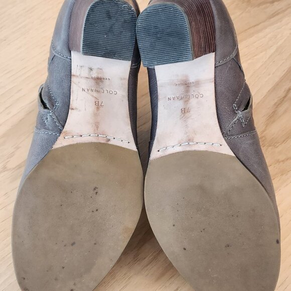 COLE HAAN GRAND OS BROWN BELTED ANKLE BOOTS - SIZE 7B - EUC - Picture 12 of 12